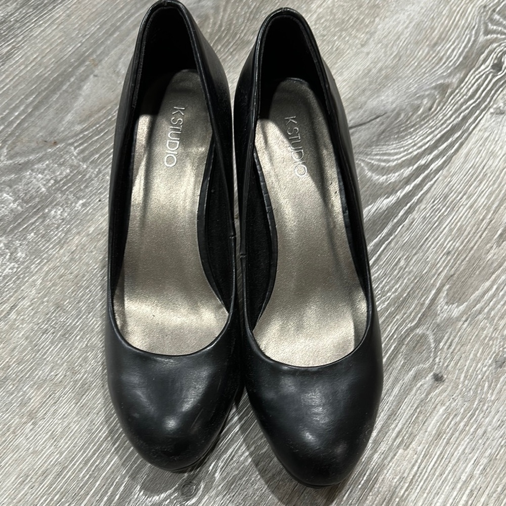 KS Studio Elegant Black Women's Heels